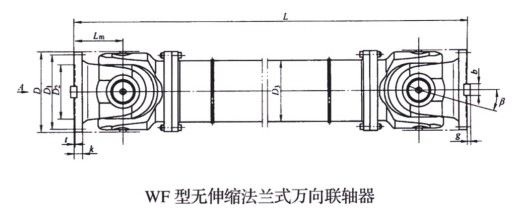WF型无伸缩法兰式万向联轴器